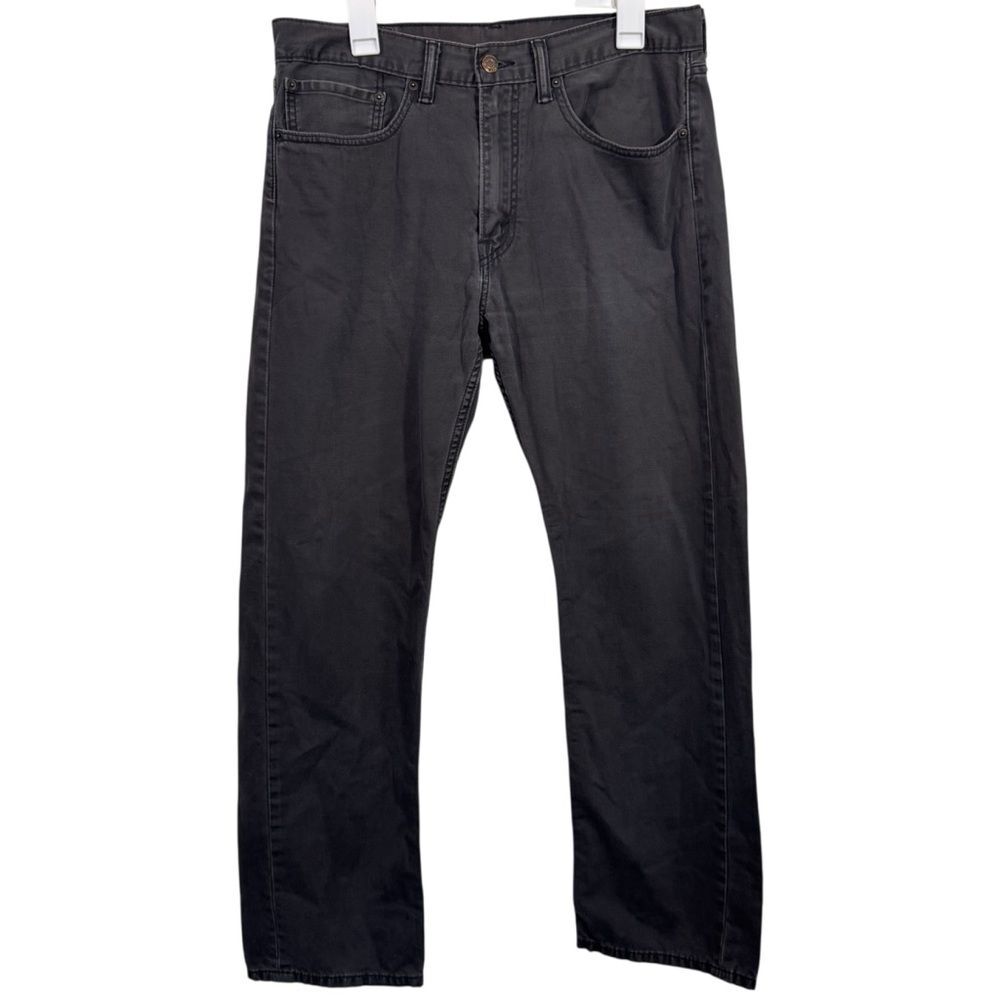 Levi's 505 Regular Straight 34x30 Grey Wash Jeans